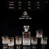 Wine Glasses Bohemian Gold-lined Crystal Glass Whiskey Home European-style Lead-free Foreign Seven-piece Set