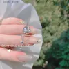 Fałszywe paznokcie 2PCS Wiselan z frędzlami Paznokcie Gwonik Duże klejnoty Zmiażdżone lustro Szklanie Szklane projekt 3D Charms Paznokcie Diamenty Crystal Nails Decoraciones Y240419