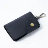 Wallets Handmade Vintage Keychain Wallet Men Key Organizer Cow Leather Car Key Holder Coin Purse Keychain