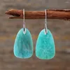 Dangle Earrings Latest Modern Women High End Amazonite Earring Bold Natural Stones Elegant Jewelry Bijoux