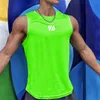 2023 EST Summer Gym Vest High Quality Mesh Shirt ärmlösa tshirts män tank tops kör fitness sport män kläder 240416