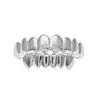 Grillz Dental Grills Mens 금 치아 세트 패션 힙합 보석 고품질 8 8 상단 치아 6 개의 6 하단 드롭 배달 본체