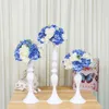 Candle Holders Mercijzyasang Metal Flowers Vase/Stand Candlestick White Holder Floor Vase Wedding/Table Centerpieces 03