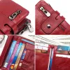 Wallets 2020 New Women's Wallet Genuine Cow Leather Lady Red Wallets Women Female Hasp Zipper Design Coin Purse ID Card Holder Walet