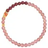 Géomancy Accessory Direct Good Luck Koi Cinnabar Purple Gold Sand Gift With Peach Blossom Simple Strawberry Crystal Bracelet