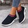 Casual Shoes Fashion Sports Frauen leichte Luft läuft atmungsaktives Netz bequem flach im Freien Walking Tennis