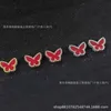 Seiko Edition Originele Vancleff fritillaria vlinder oorbellen zilveren naald oorbellen luxe en veelzijdige vrouwelijke internet beroemdheid licht luxe