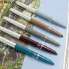 Pennor St Penpps 601 Fountain Pen Steel Cap Vacumatisk dubbelpärla Ink Pen EF/F NIB Stationery Office School Supplies Writing Gift