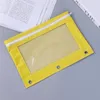 Document Bag With Transparent Window Ring Binder Pencil Case Capacity 3 Pvc For School