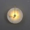 Стеновые лампы Nordic Creative Marble Light Modern Simple Living Room Фон Дом Декор круглый