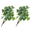 Flores decorativas Party Flower Decors de buquê DIY artificial Hastes falsas Ornamento Shamrock Faux Plants Indoor