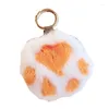 Keychains Keychain pour femmes filles Pompon Natural Pompon Key Chain sur le sac Car Feme Wedding Party Gift