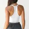 Frauen Tanks Frauen lässige Massive Vest gegen Neck -Gurt -Tank ärmelloses Erntedach Slim 80s Tops für