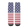 Chaussettes masculines Uas Flag Pattern 3D Impression drôle Harajuku Unisexe Tube Middle