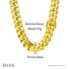 20mm Heavy Solid 18K Gold Plated Miami Cuban Link Chains Hip Hop Jewelry Choker Necklaces for Men Wholesale Price 240418