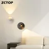Lâmpada de parede Modern Led Bedroom Bedside Light Sala de estar do corredor Lâmpadas de escada Decoração de casa Luminárias de iluminação interna 5W AC220V