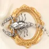 Brooches Baroque Style Exaggerated Rhinestone Big Scorpion Pins For Women Men Vintage Retro Banquet Suit Badges Accessories