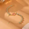 Геомантия аксессуары стерлингов китайский Hotan Jade Hand String Newge Gift Sier Guofeng Shore Bracelet Koi