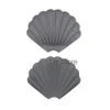 Dish Silicone Anti-Slip Seashell Shape Creativity Drainerbara tvålar Diskar Tray Eco-vänligt badrum baddusch tvålhållare th0955 es