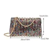 Jiomay rustige luxe portemonnees voor vrouwen glamoureuze feesttas Rhinestone Crossbody portemonnee schouder 240418