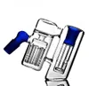 Mini dik blauw helder glas 14 mm asvanger rookpijpen 18 mm asvanger voor glazen bongs rookpijpen accessoires256G6685646