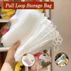 Storage Bags Frosted Clear Plastic Package Cloth Travel Bag Custom Waterproof Zipper Lock Self Seal Portable 15 Pcs 20Pcs