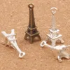 3D Paris Eiffel Tower Alloy Small Charms Pendants 100pcslot MIC Bronze Silver Plated Stylish 22mm4mm L4484916857