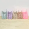 Bags Largecapacity Bag Hollow Jelly Beach Holiday Portable Tote Bag Reusable and Easy To Clean Plastic Portable Bath Basket