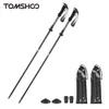 Tomshoo 2pcs klimsticks trekking paal lichtgewicht opvouwbare wandelpaal vijfvoudige wandelstok voor wandelen backpacking 240409