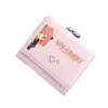 Plånböcker Anime Spy X Family Anya Short Purses Female Card Holder Wallet Lady Small Coin Pocket Mini Money Bag Portable Clutch