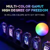 Светящиеся никси трубки часы RGB настольная лампа декоративная лампа цифровая для игровой комнаты спальня дома