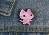 Adorables broches en émail Bob Cartoon Cat rose Kitty Japan Jewelry Animal Broches Custom Brooches Tins pour enfants Gifts Amis 4104857