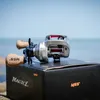HANDING Magic L Baitcasting Fishing Reel 91 NMB Ball Bearing 6.4 1 Gear Ratio 8KG Max Drag Unloading Force Alarm for Perch 240415