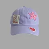 Ballkappen Blume Patch Baseball Cap Mode atmungsaktiv