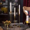 Bougeoirs Romantic Metal Simple Gold Wedding Decoration Bar Party Living Room Decor Home Candlestick