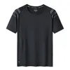 Краткая сухая спортивная футболка Mens 2024 Короткие рукава летние повседневные белые плюс негабаритный 6xl 7xl 8xl 9xl top top