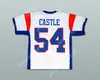 Personalizado qualquer nome Número masculino Juventude/Crianças THAD 54 Blue Mountain State TV Show de TV Jersey Top Stitched S-6xl