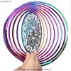 Big Mandala Outdoor Garden Decoration Spinner Spinner Balcony Crystal Chimes Metal Home When Hame Huning Sun Catcher Decor Citypant 240409