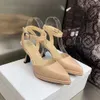 Gaoding Gangzhou Muller Spring/Summer New Square Buckle High Heel Women's Waterproof Platform Poinded Single Shoes