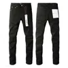 Jeans de marque violette American High Street Black Pleed Basic22Q8