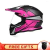 Motorcykelhjälmar hjälm män full ansikte motocross kors nedförsbacke off-road mountainbike ece godkänd professionell casco