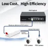 Chargers HORACO 2 Port POE Repeater 10/100Mbps 1 to 2 PoE Extender with IEEE802.3af/at Plug&Play 48V for PoE Switch NVR IP Camera AP