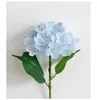 Dekorativa blommor Heminredning Simulering Hydrangea grenar Plastiska falska konstgjorda röda hortensior 3D -tryck blomma sovrum dekoration