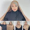 Vestimenta étnica de las mujeres musulmanas para mujeres de alta calidad cepillada bufanda larga lentejuelas hijab malayo sombrero cómodo