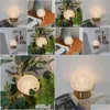 Table Lamps Deco Noel Crystal Bedside Lamp Nordic Decor Ceramic Stone Taccia Handmade Drop Delivery Dhsfi