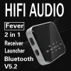 Connectors 2 in 1 Bluetoothcompatible 5.2 Audio Receiver Transmitter Handsfree Wireless Music Adapter 3.5mm Jack Rca Audio Adapter for Car