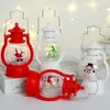 Kerosene Christmas Tree Vintage Lantern Handhold Santa Light Lights Xmas Snowman Flame Kerosenes Oil Lamp Th0201 S