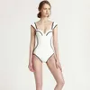 Version coréenne de la nouvelle pièce en une seule pièce et du ventre couvrant le soutien en acier Sexy Fairy Fan Wenquan Vacation Swimsuit For Women