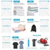 5PCS Vacuum Bag and Pump Cover for Clothes Storing Large Plastic Compression Empty Bag Travel Accessories Storage Container