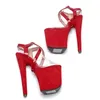 Dance Shoes Fashion 20CM/8inches PVC Upper Plating Platform Sexy High Heels Sandals Pole 226